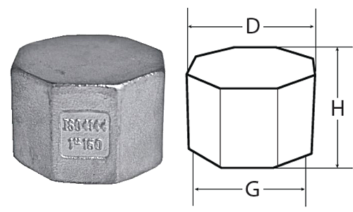 AISI 316 STAINLESS STEEL F. PLUGS AISI 316 STAINLESS STEEL F. PLUGS