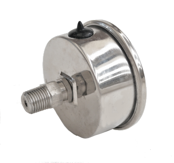 Full Stainless AISI 316 Steel, glicerine, back fitting Pressure Gauge